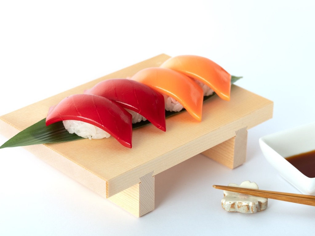 日本三文魚＋吞拿魚壽司玩具  逐粒飯砌夠治癒