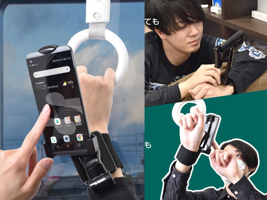 日本推手腕手機支架  騰空雙手做其他事