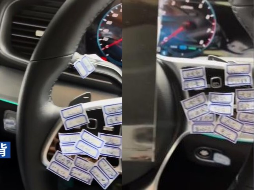 女司機購新車驚唔識用? 車廂按鍵貼滿 label 提示