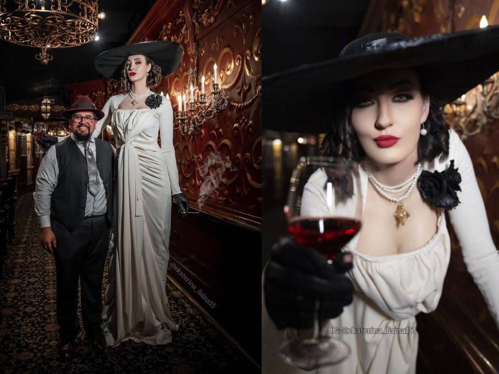 俄美女 Cos《Resident Evil village》高大吸血貴婦  133cm 長腿完美還原