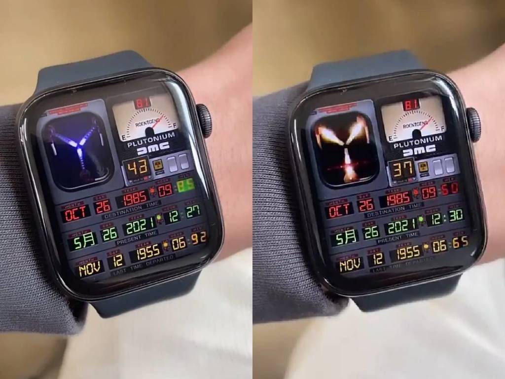 網民曬《回到未來》Apple Watch 錶面！Flux Capacitor 瘋狂轉換極有感