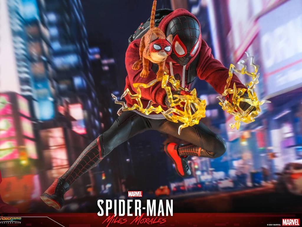 Hottoys 推 1／6 電玩版 Miles Morales 貓戰衣  Spider-Cat 萌爆登場