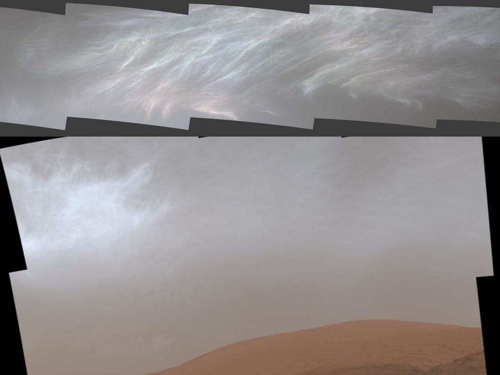 NASA 公開火星雲層照片驚見「珍珠母雲」 火星空氣稀薄不易見到雲?