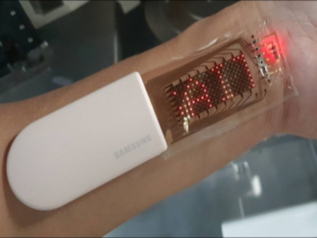 Samsung 研發可申縮 OLED 電子皮膚顯示器  可更準確測量心率．血壓