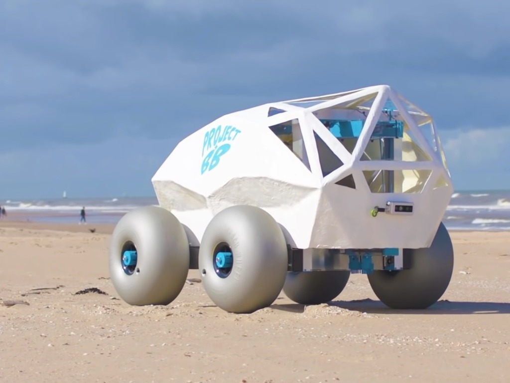 沙灘機械人 BeachBot 出動  靠 AI 執煙頭