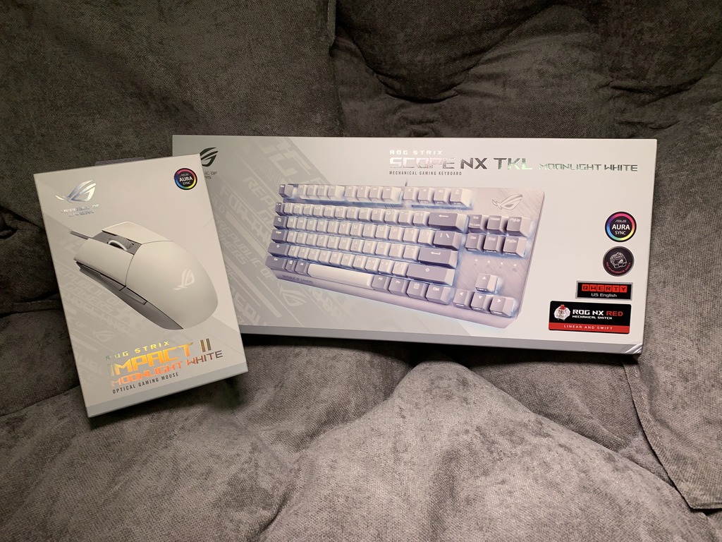 【打機裝備】STRIX Scope NX TKL‧Impact II 信仰月光白系列 