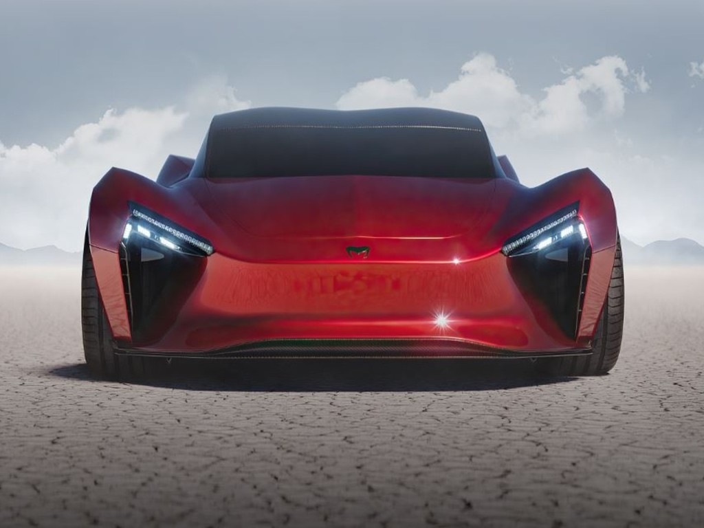 【e＋車路事】印度將推出千匹電動跑車  紅色車身配修長流線型設計