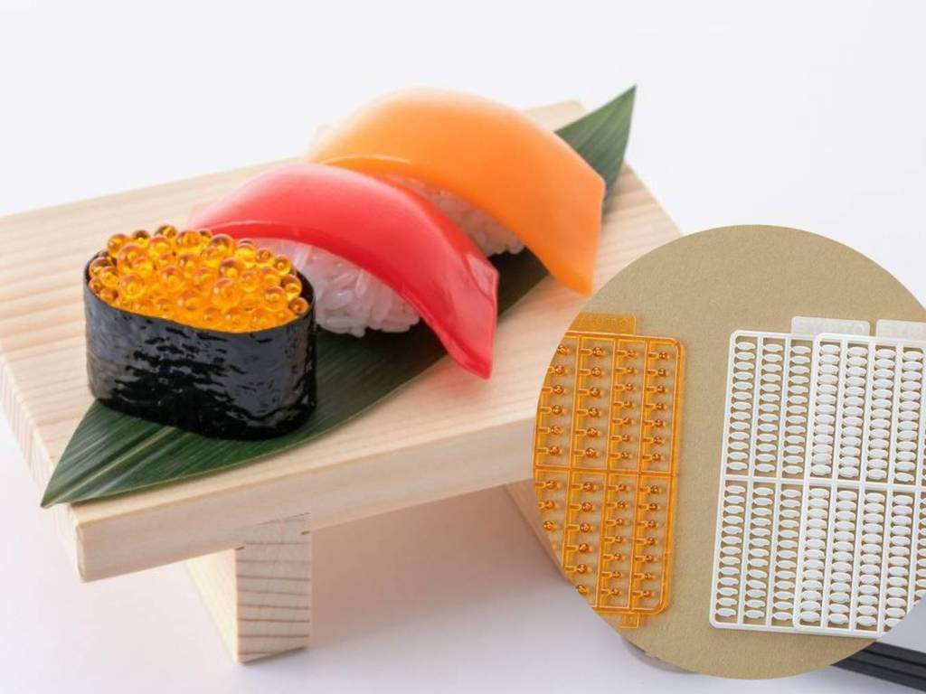 1：1 三文魚籽壽司模型驚嚇登場！見到零件已崩潰？