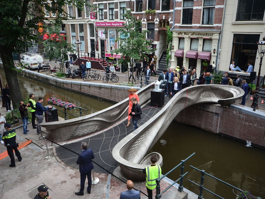 全球首座 3D 打印橋  於阿姆斯特丹亮相開通