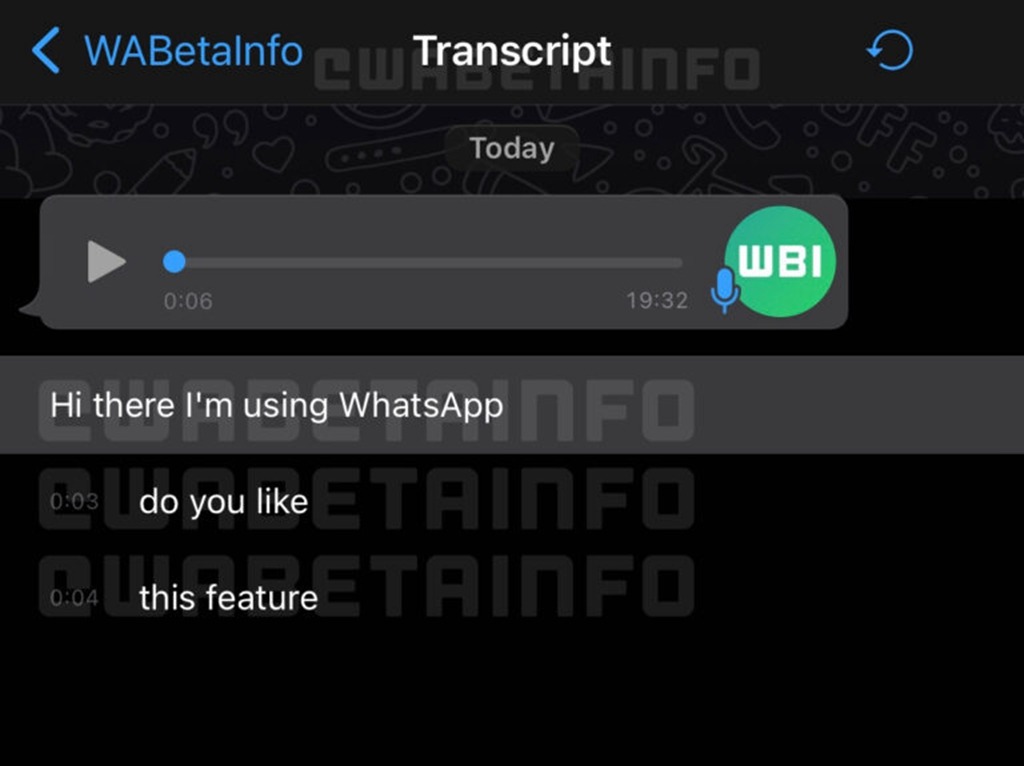 WhatsApp iOS 版將加入語音訊息轉文字功能