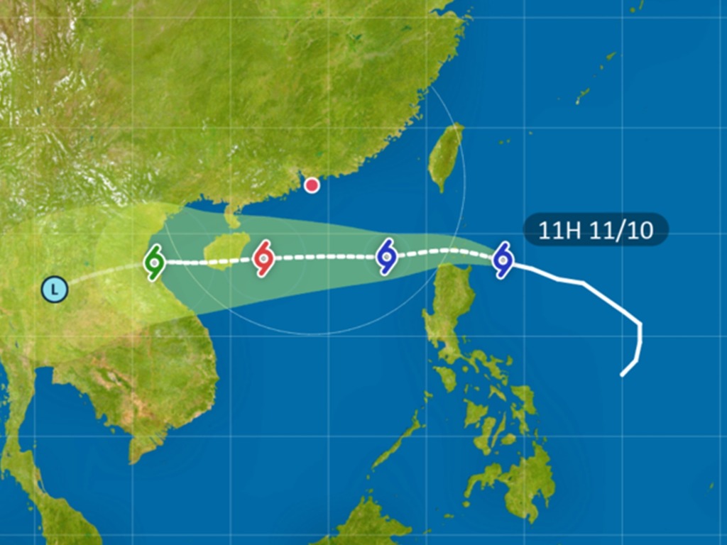 【又打風】「圓規」今晚進入本港 800 公里範圍  天文台料周三吹烈風有雷暴