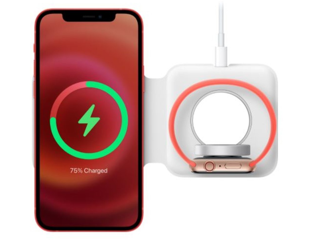MagSafe Duo 磁吸充電不支援 Apple Watch Series 7 快充   僅可以標準速度充電