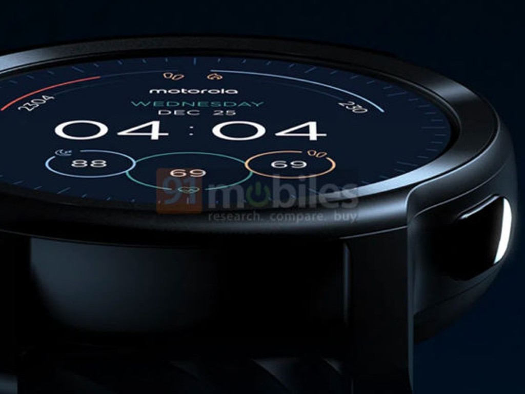 傳 Motorola 年底前推 Moto Watch 100 入門級智能手錶  官方渲染圖流出