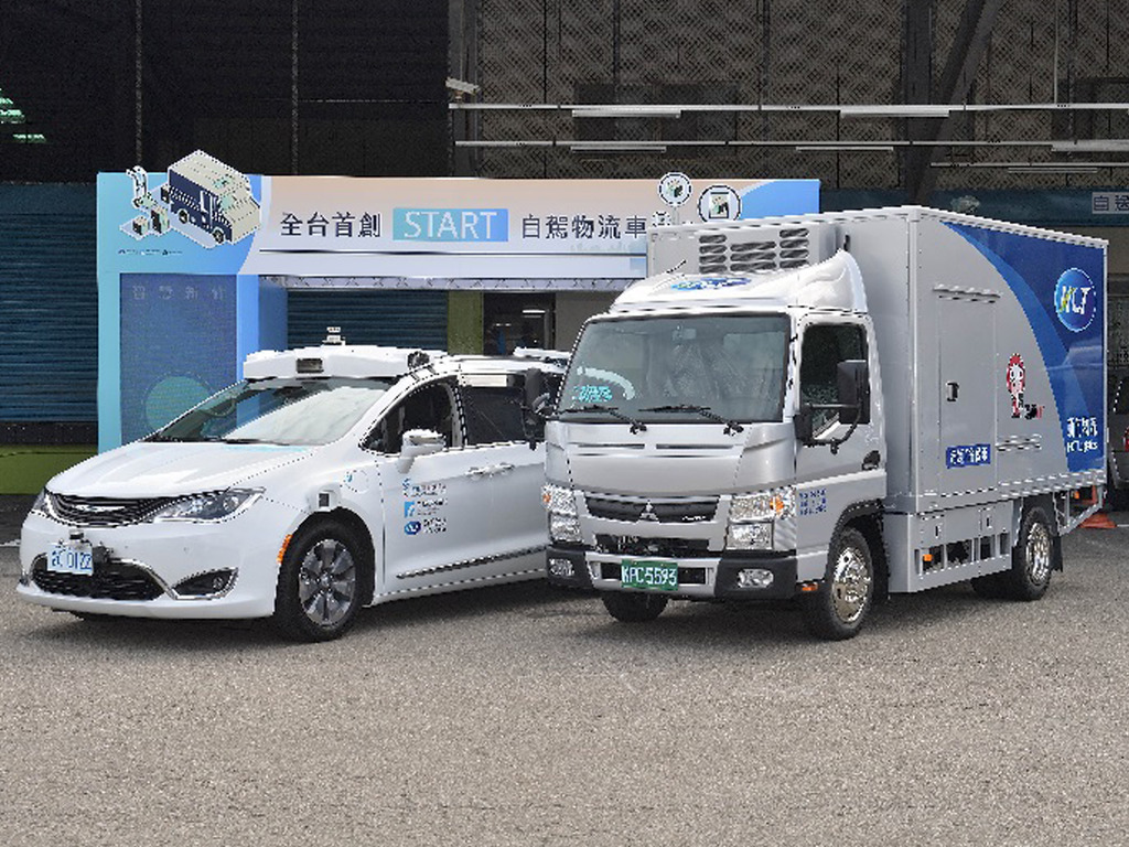 【e＋車路事】台灣首部無人駕駛貨車登場 新竹市真實路面測試