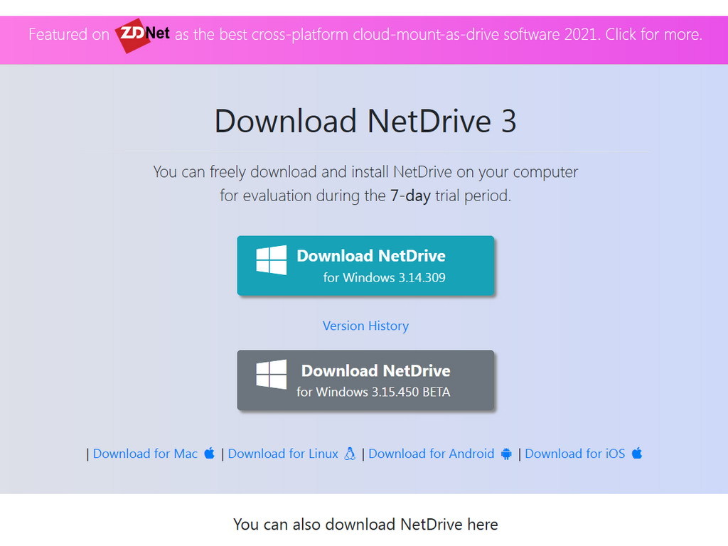 雲端儲存空間總管   NetDrive 支援 FTP、WebDAV