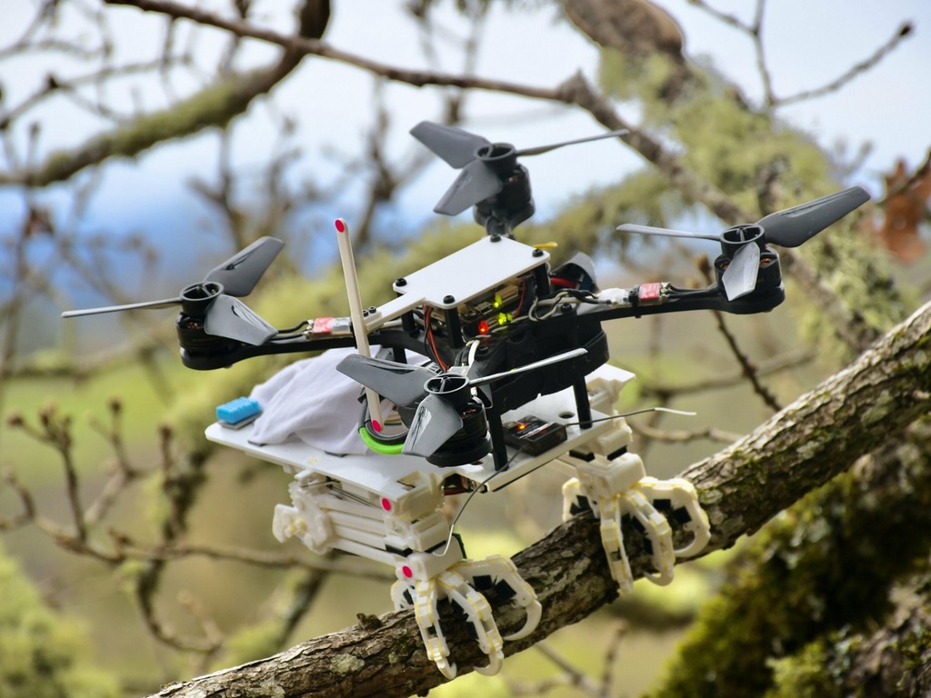 史丹福大學研無人機上加機械爪 模仿鳥類降落