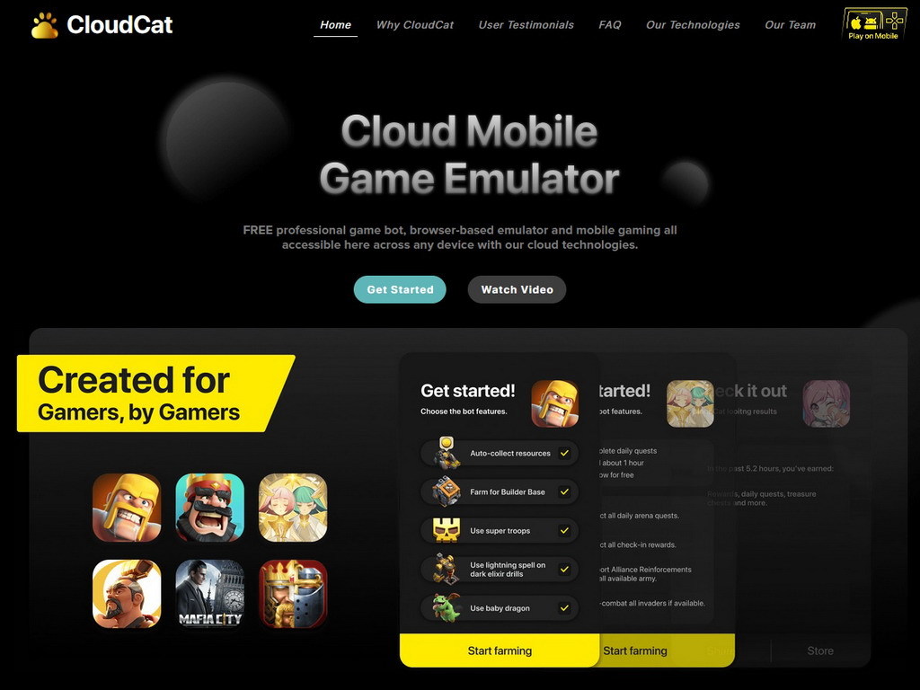 手遊自動掛機   CloudCat 節省遊玩時間