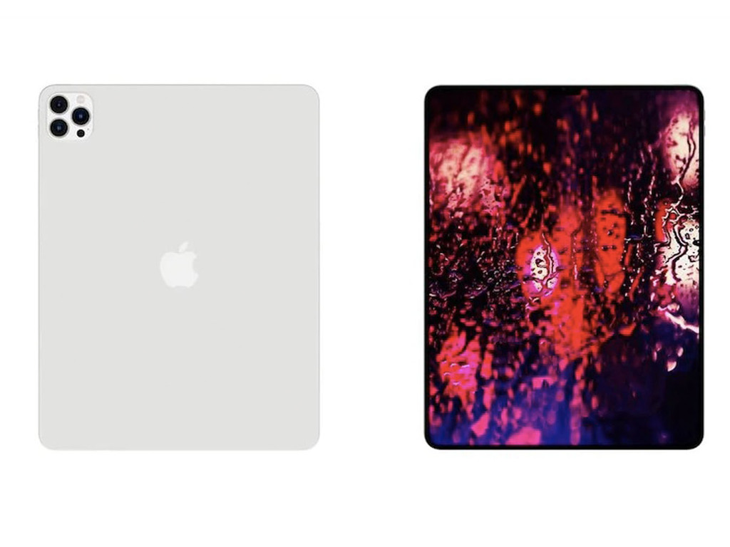 新版 iPad Pro 渲染圖曝光 三鏡頭設計加瀏海屏