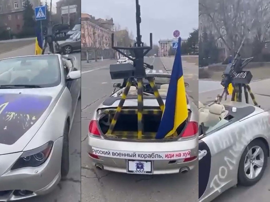 【俄烏局勢】BMW 6 系也上戰場 烏克蘭人自改火炮車