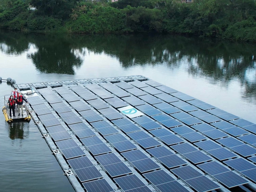 渠務署推太陽能浮島 每年可產 3.7 萬度電
