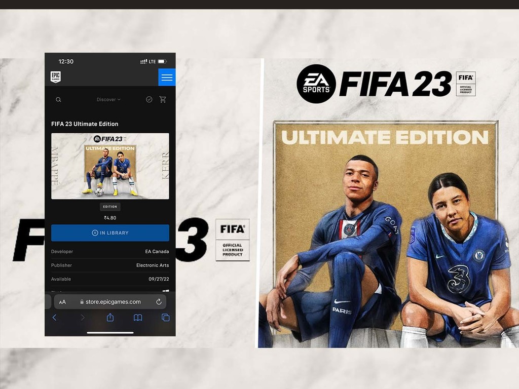 Epic 印度區網站出錯 4 毫子賣 FIFA23 終極版