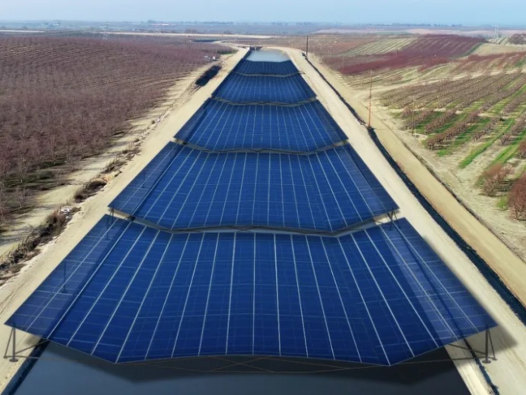 美國首度於運河上鋪設太陽能板 最多為 975 萬戶供電