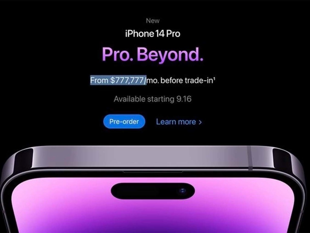 Apple 官網標錯價 美加 iPhone 14「暴力加價」