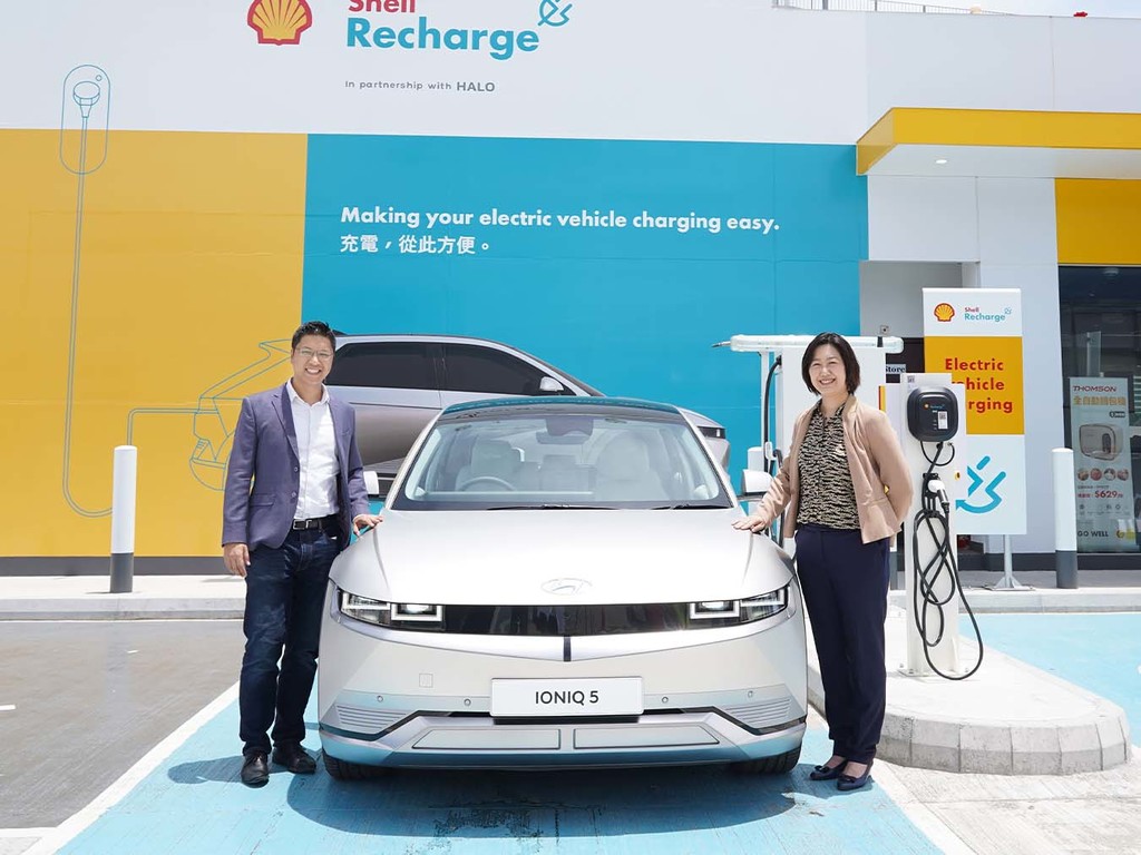 Shell 與 Hyundai 香港合作協議 電動車車主可享優先充電
