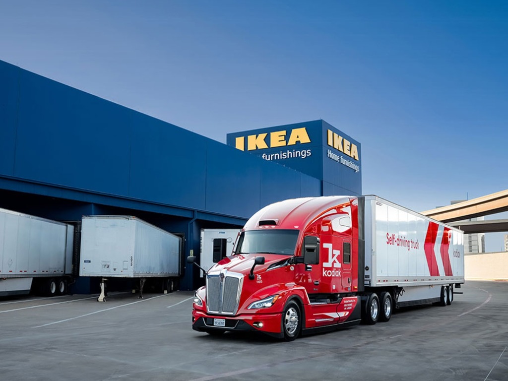 IKEA 美國測試自動駕駛貨車送貨服務 與初創 Kodiak Robotic 合作