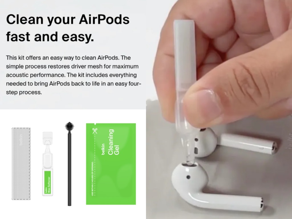 Belkin 推 AirPods 耳機清潔套裝 定位傾向用完即棄