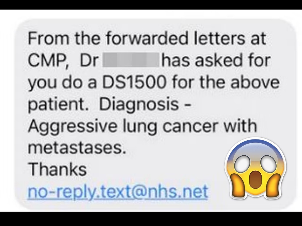 勁驚嚇！英國診所 send 錯患癌短訊予 8 千病人