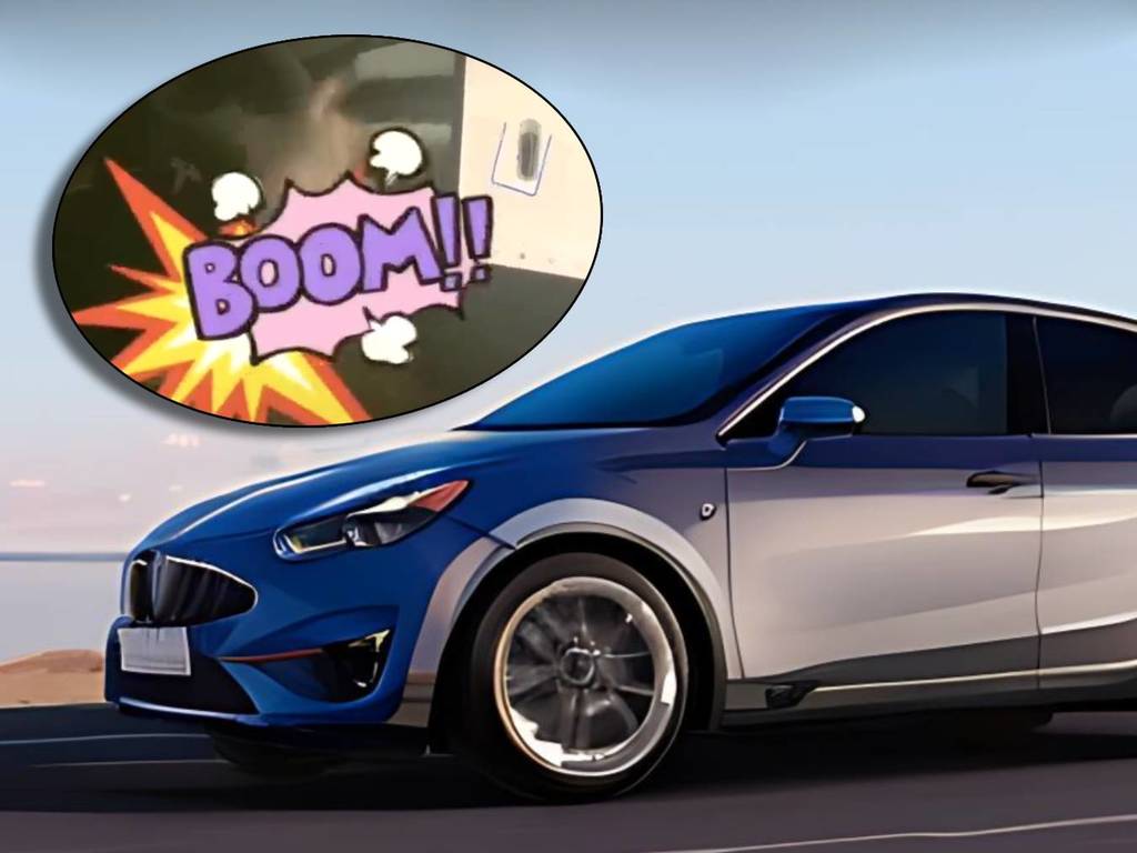Tesla 車主展示自動泊車 慘變「自動撞車」【有片睇】