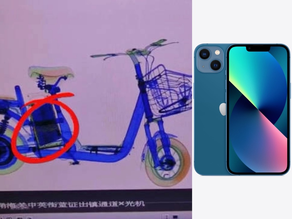 沙頭角女子電動單車走私 28 部 iPhone 被捕 電池格暗藏手機