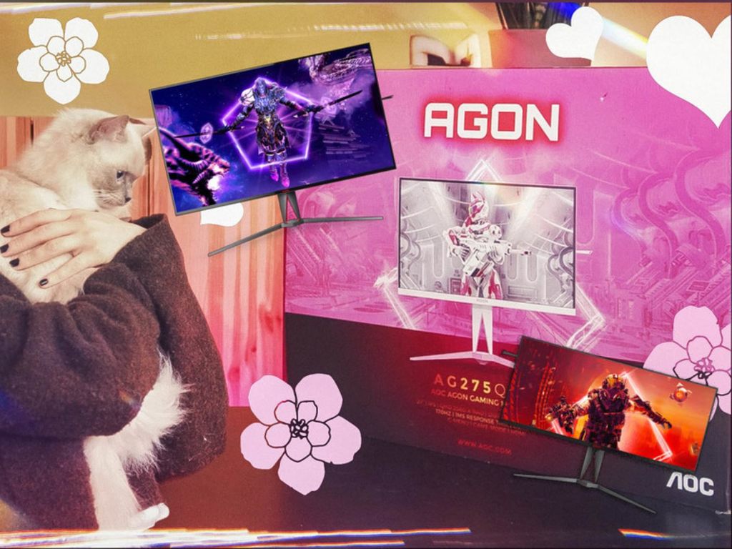 可愛少女風電競產品 全新 AGON by AOC 專業電競顯示器