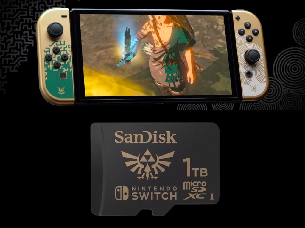 《薩爾達傳說 王國之淚》熱賣！WD推出薩爾達版SanDisk 1TB microSD卡