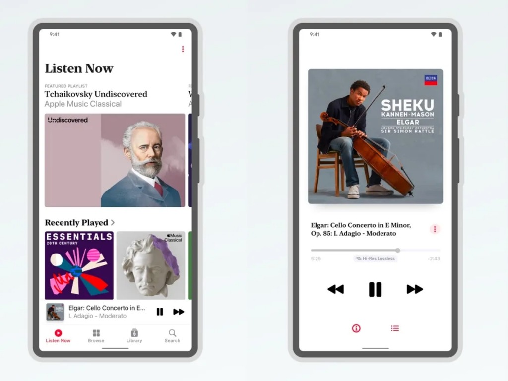 Apple Music Classical App 加推 Android 版 訂閱一計劃方可使用