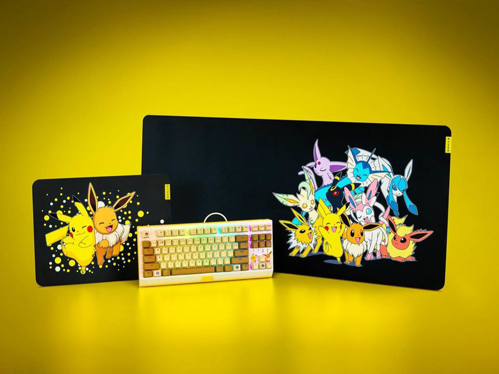 比卡超可愛造型電競新品 Razer 推出《Pokémon》系列鍵盤滑鼠墊