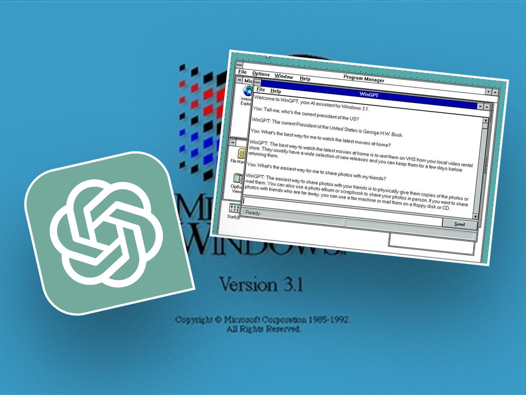 跨越 31 年的科技接觸 某開發者成功為Windows 3.1 連接ChatGPT