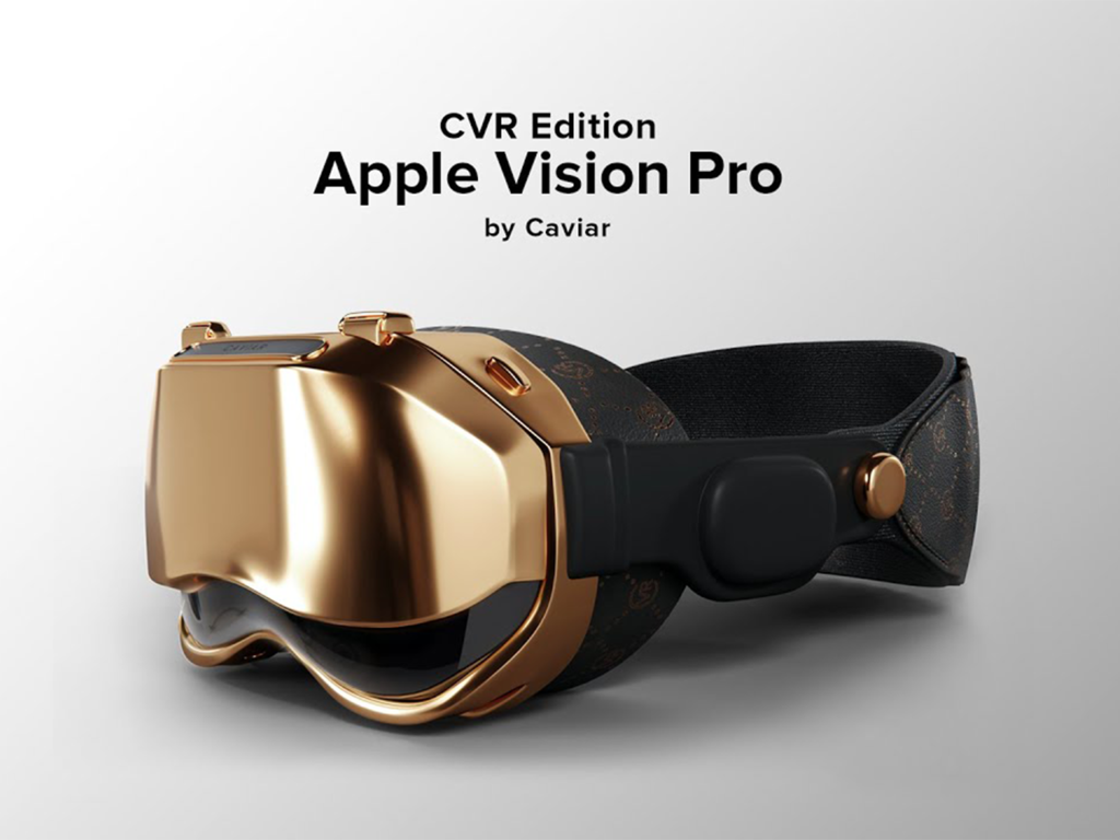 【全球限量 24 台 】Caviar 推 18K 金版 Apple Vision Pro 