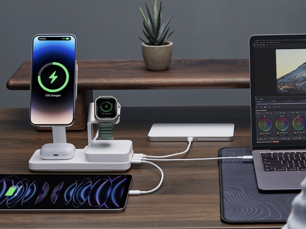 全能充電解決方案:ESR最新100W 6合1充電站支援Apple裝置,輕鬆充電省行李空間