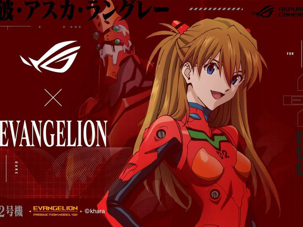 ROG X EVANGELION  ROG預計 8月推出明日香與二號機聯名電競商品