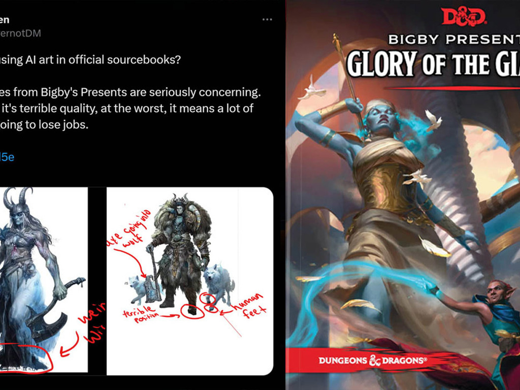 《龍與地下城》官方書本含AI 創作 玩家不滿官方致歉修改