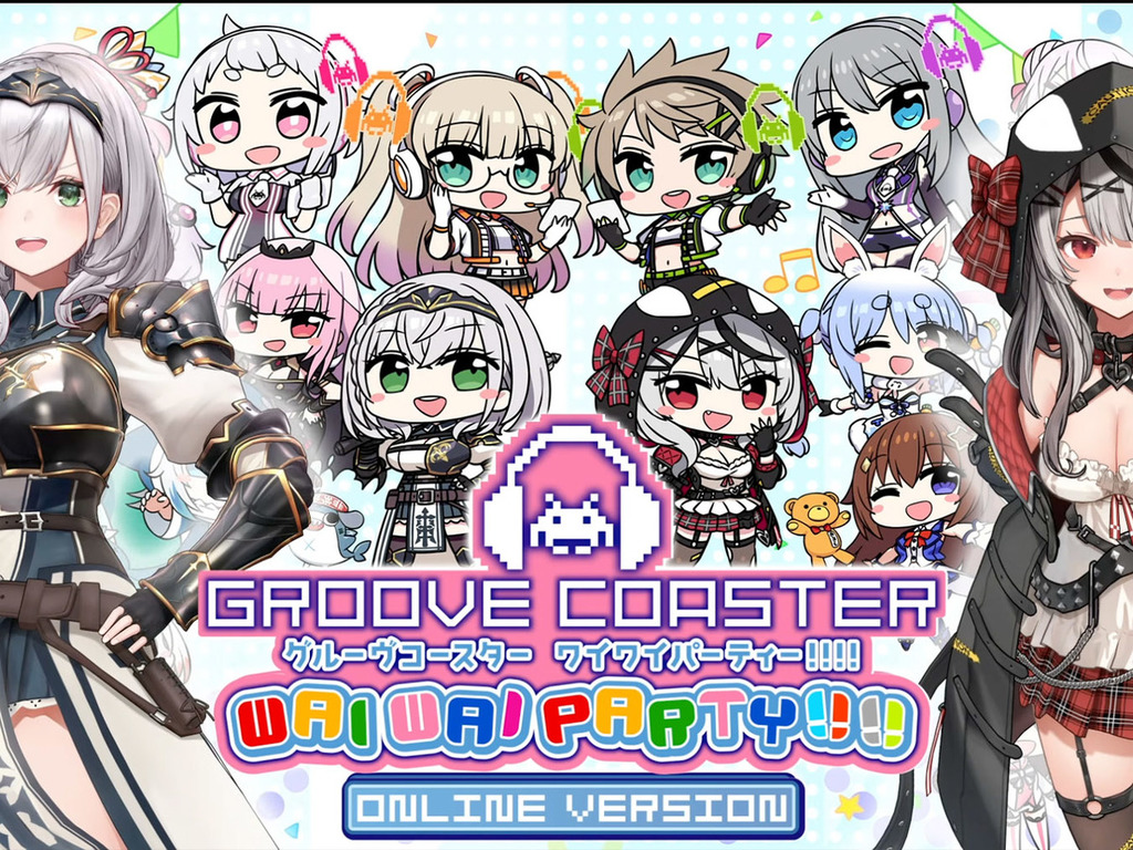 音樂遊戲《Groove Coaster WaiWaiParty!!!!》 追加 hololive白銀．沙花叉新角色