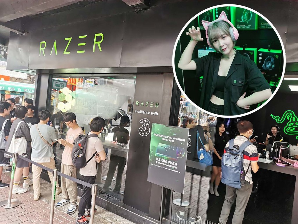 Razer 旗艦店重新開幕 月巴女子做一日店長與 Game 迷挑機