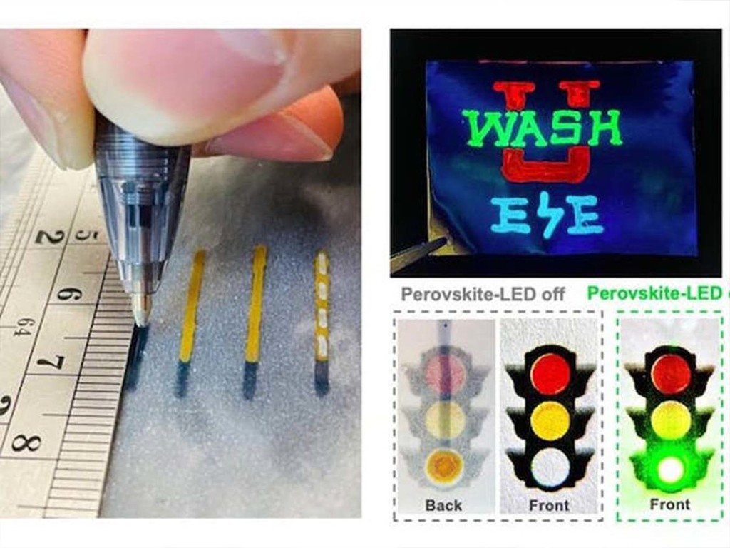 美國大學團隊研發神奇墨水 可以裝入原子筆畫出 LED 燈