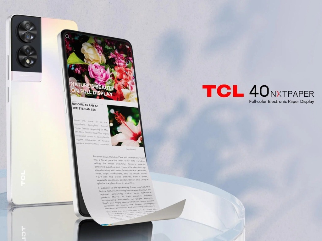 以護眼為賣點 TCL 40 NXTPAPER 系列起用新型 NXTPAPER 屏幕