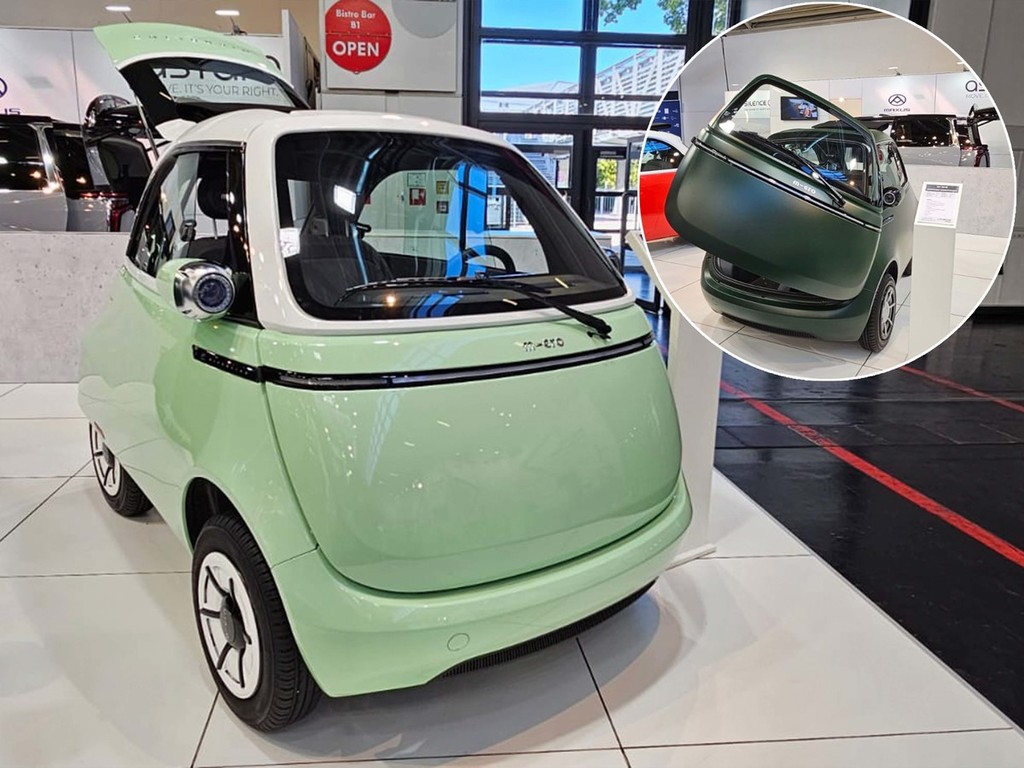 【IAA 2023】復古風前揭車門 Microlino m-ero 雙人電動車