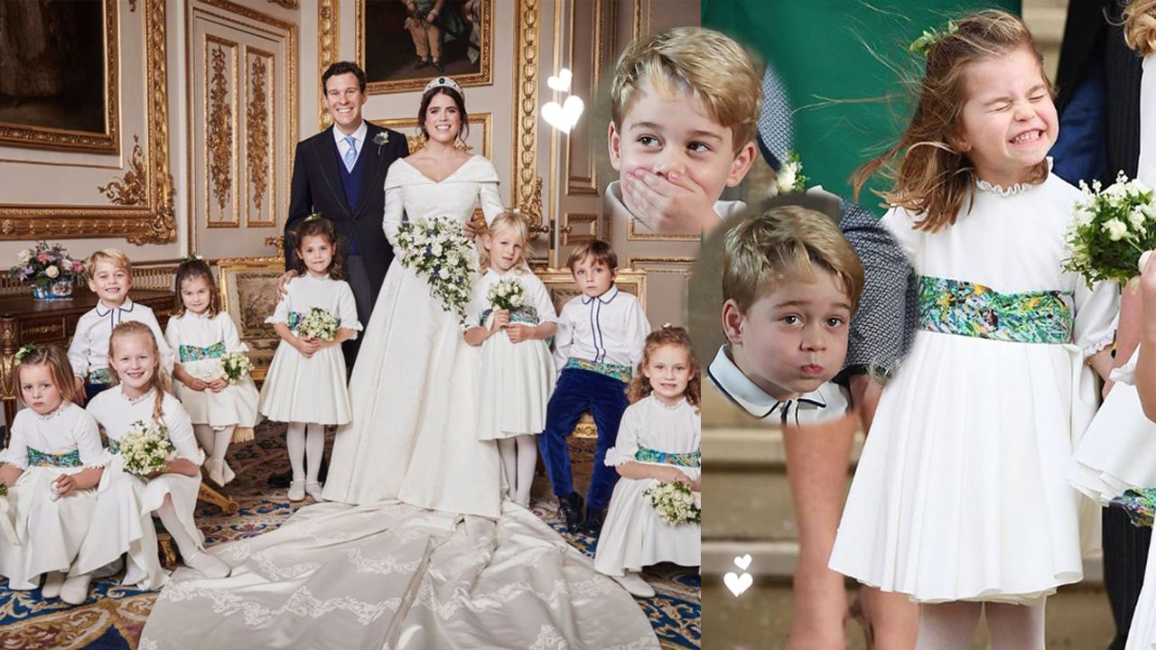 【英國王室】為尤金妮亞公主婚禮擔任花童！4個喬治和夏洛特的搞笑可愛時刻！