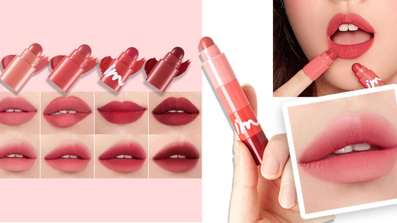 【韓國化妝品】I'M MEME推出蠟筆唇膏！一枝有齊4色！輕鬆化漸層花瓣唇妝！