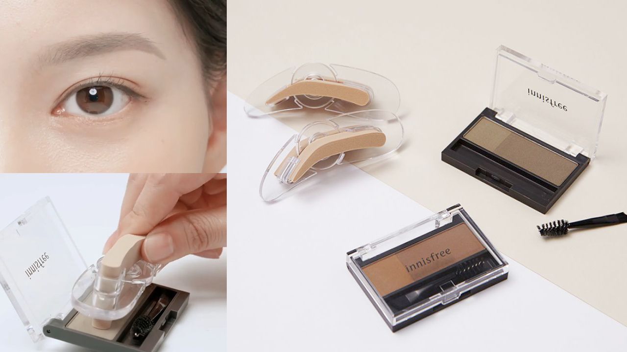 韓國innisfree推出眉毛印章！簡單印出自然眉妝！2段眉色貼心設計